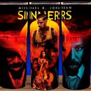 Sinners Horror Vampire Movie - Michael B Jordan Cup Mug Tumbler 20oz